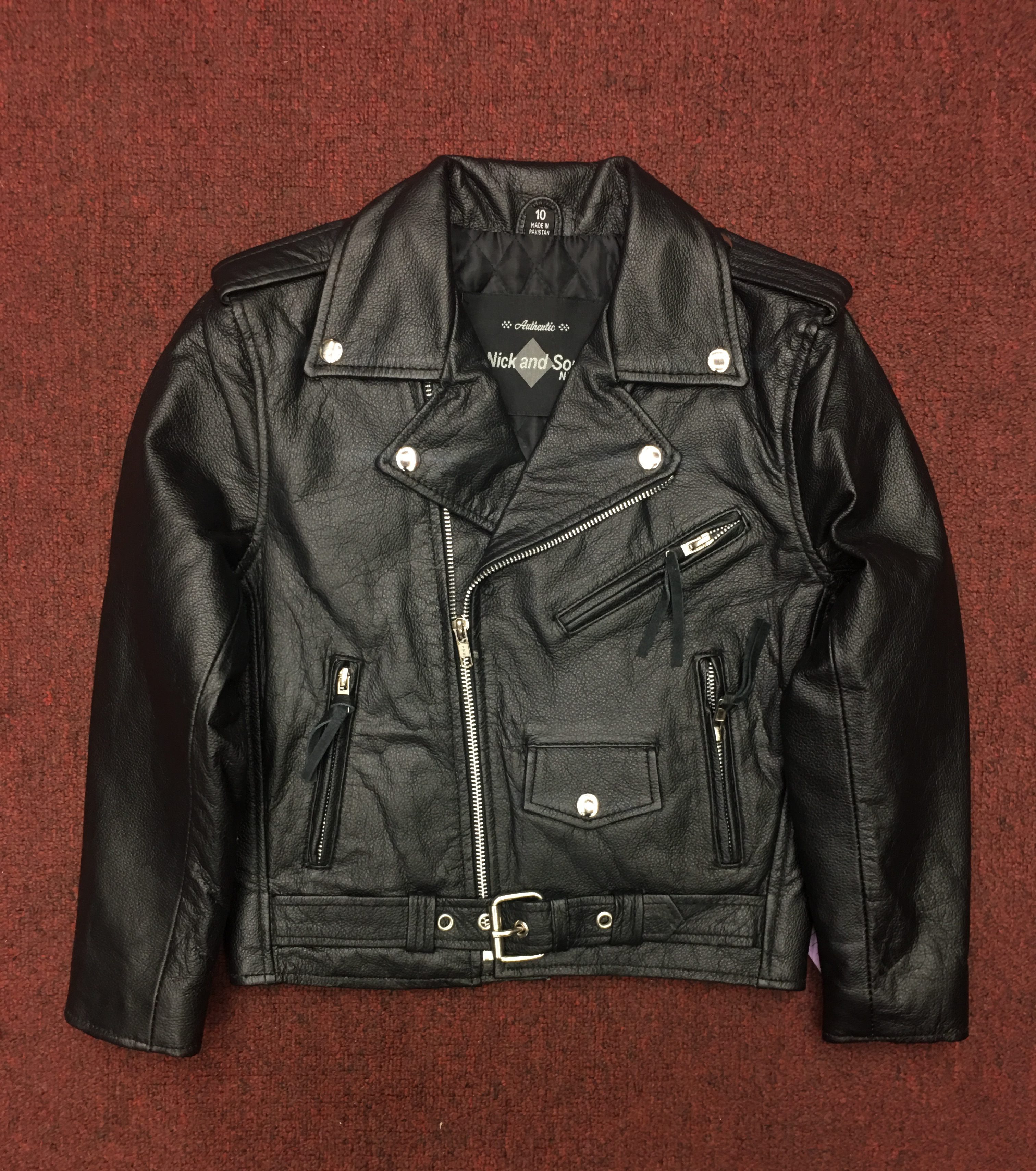 Kids Leather Motorcycle Jacket – Nick & Son